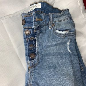 Mid-rise Blue notes light was jeans SIZE-S